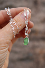 Load image into Gallery viewer, Green Sea Glass Necklace
