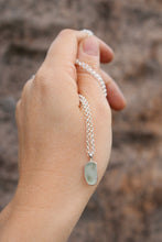 Load image into Gallery viewer, Light Blue Sea Glass Necklace
