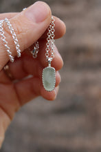 Load image into Gallery viewer, Light Blue Sea Glass Necklace
