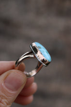 Load image into Gallery viewer, Gold Fill Larimar Ring: size 7.5 (up to 8.5)
