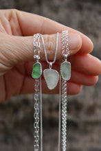 Load image into Gallery viewer, Light Blue Sea Glass Necklace
