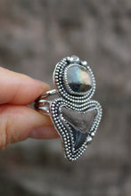 Load image into Gallery viewer, Beaded Labradorite Salacia Ring: Size 7
