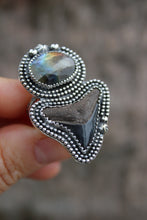 Load image into Gallery viewer, Beaded Labradorite Salacia Ring: Size 7
